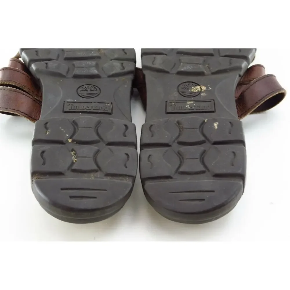 Timberland Sz 7 M Brown‎ Slide Leather Women Sandals 78311
